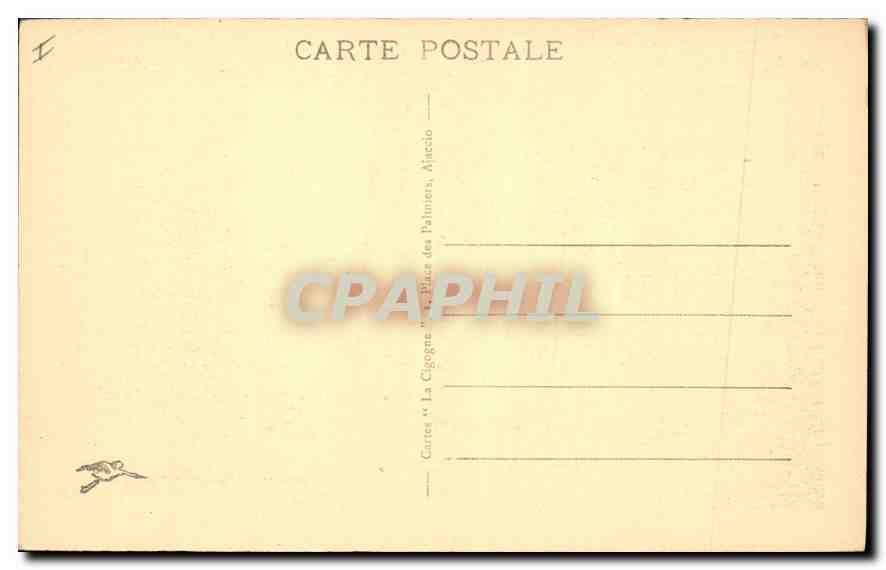 Le Golfe de Porto — Vue prise des Calanches — Cartes des Palmiers, Ajaccio — Rückseite