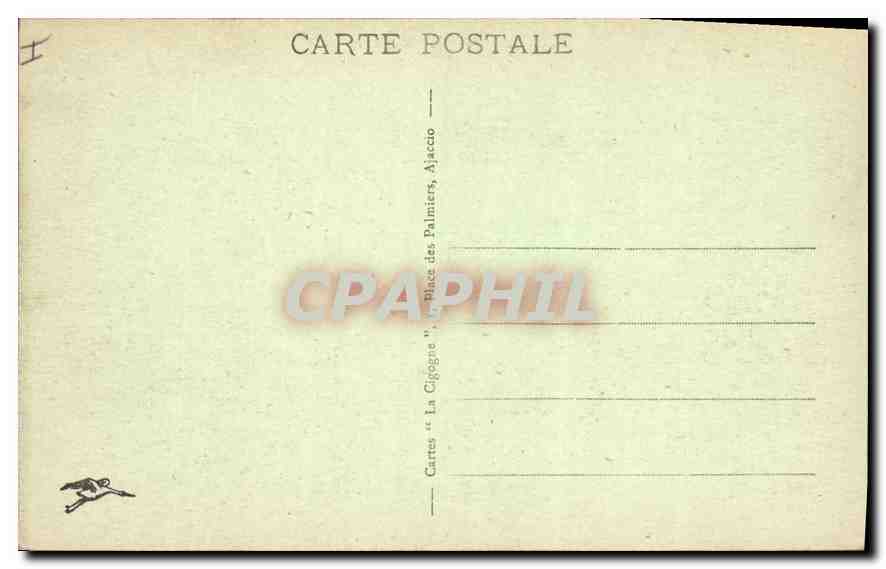 CPA La Corse Le Golfe de Porto — Rückseite
