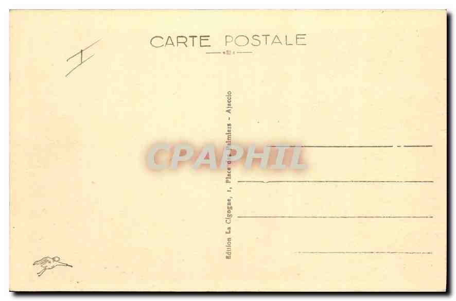 CPA La Corse Porto Grand route de Piana pres du Golfe de Porto — Rückseite