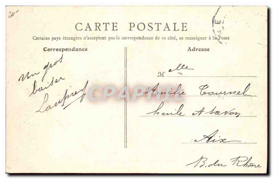 CPA Lyon Le Palais Saint Pierre — Verso