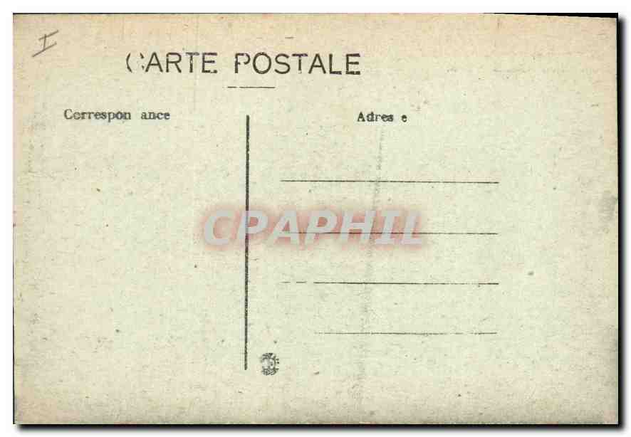 CPA Lyon Fontaine Bartholdi Place des Terreaux — Verso
