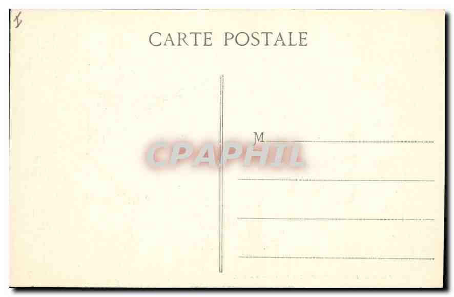 CPA Lyon Fontaine Bartholdi La Facade — Verso