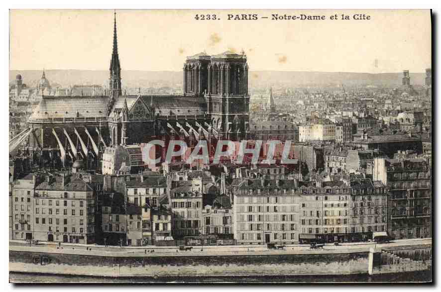 CPA Paris Notre Dame et la Cite