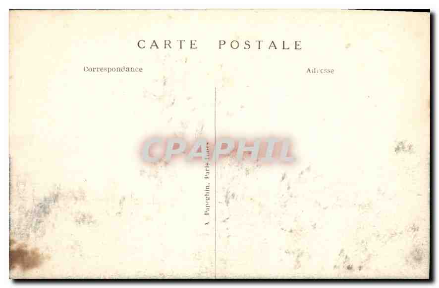 CPA Paris Place de la Concorde les Fontaines et l'Obelisque — Rückseite