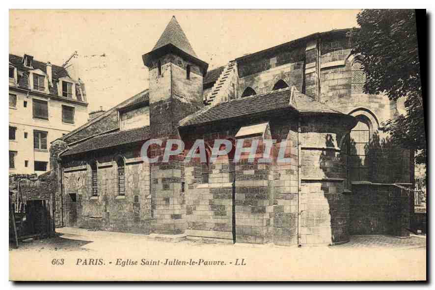 CPA Paris Eglise Saint Julien le Pauvre