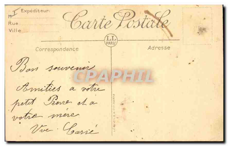 CPA Paris La Tour Saint Jacques — Rückseite
