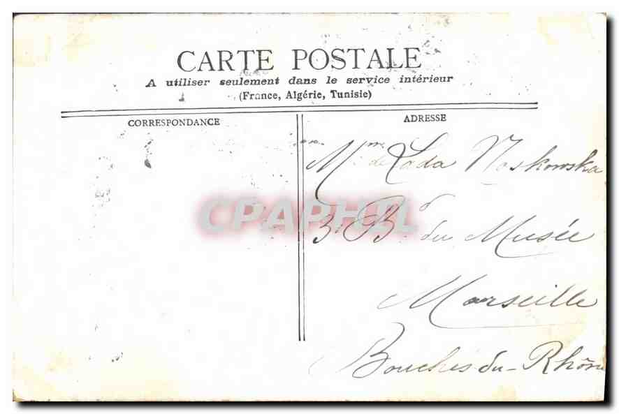 CPA Paris Eglise St Augustin Le Doul Malesherdes — Rückseite