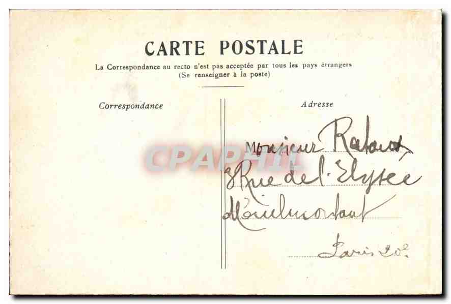 CPA Paris Le Pont Alexandre III — Rückseite