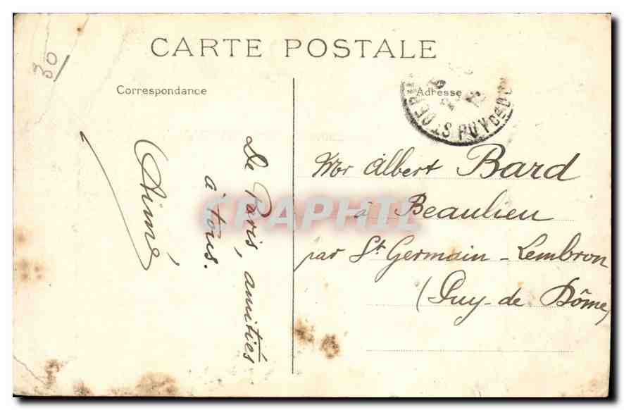 CPA Paris Colonne de Juillet elevee en 1831 sur l'emplacement de l'ancienne Bastille a la gloire des — Rückseite