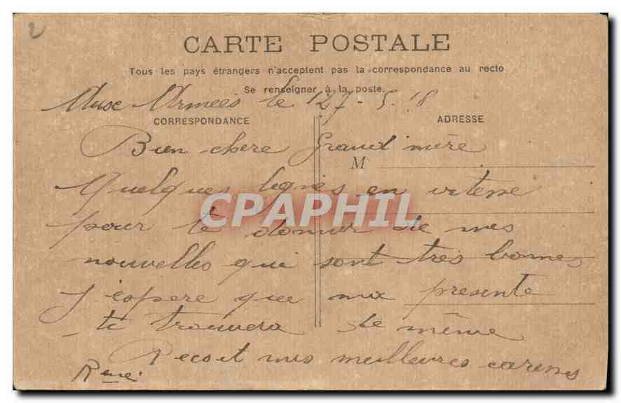 CPA Paris Eglise Saint Vincent de Paul — Rückseite