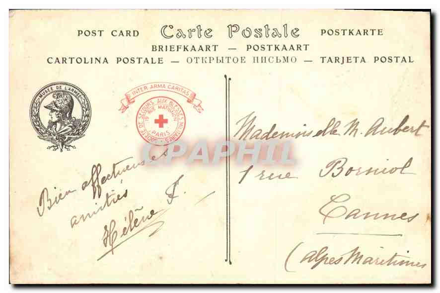CPA Paris 2 novembre 1911 Hotel des Invalides La Chapelle Saint Louis — Rückseite