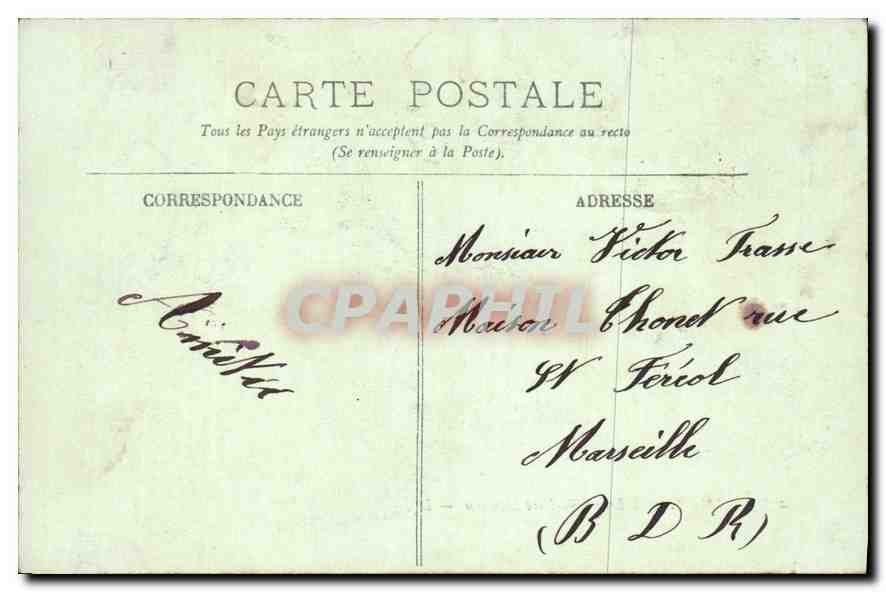 CPA Paris L'Entree du Parc Monceau Automobile — Rückseite