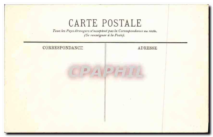 CPA Paris Les Buttes Chaumont Le Pont suspendus et le Belvedere — Rückseite