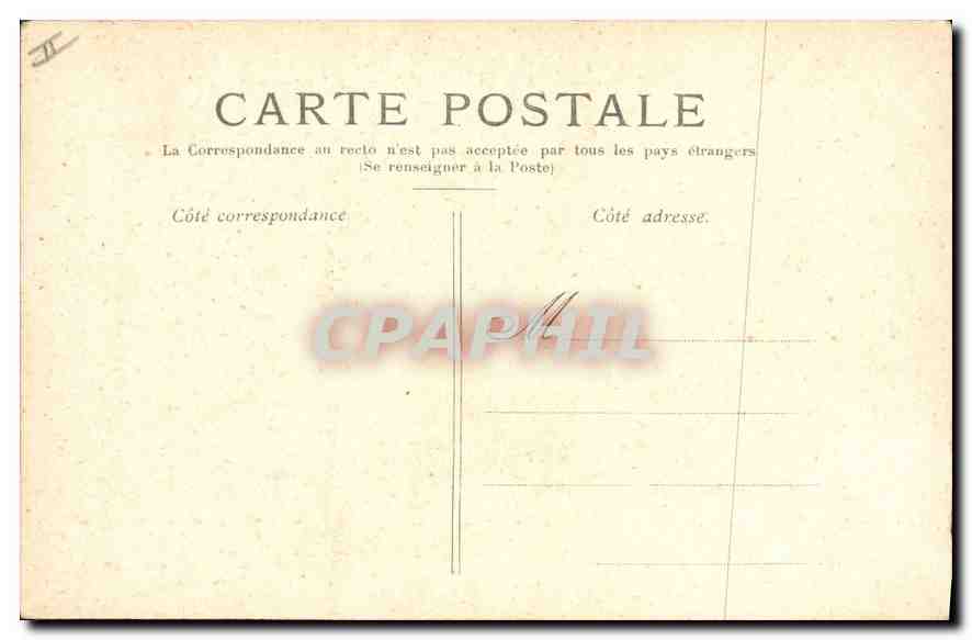 CPA Paris La Sainte Chapelle et le Palais de Justice — Verso