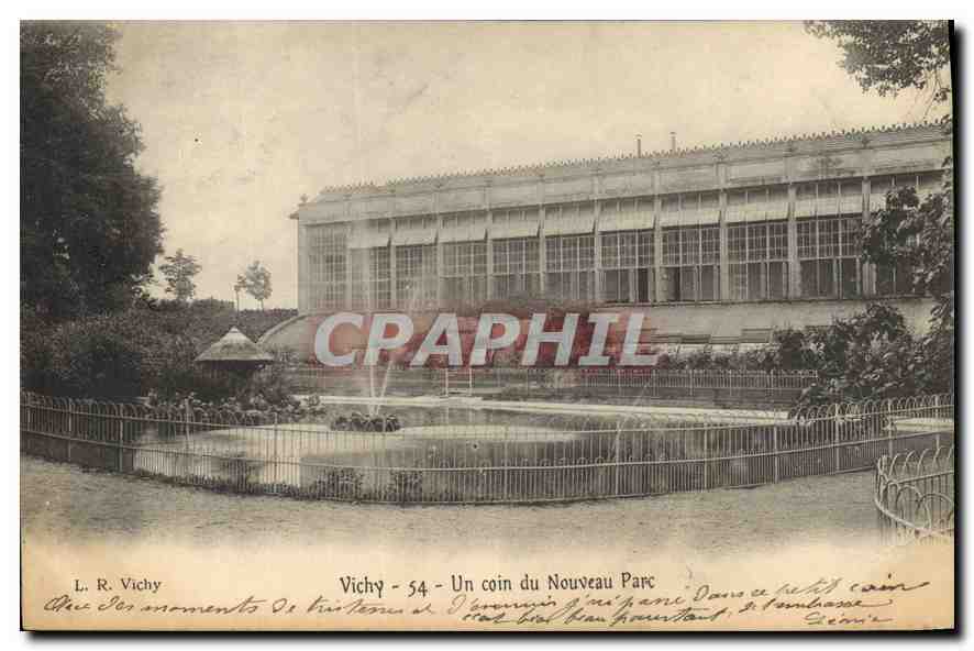 CPA Vichy Un coin du Nouveau Parc