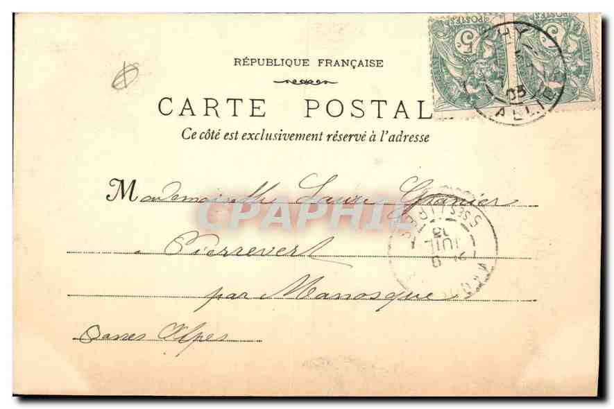 CPA Vichy Un coin du Nouveau Parc — Rückseite
