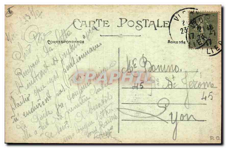 CPA Vichy Entree de la Maison de Madame de Sevigne — Rückseite