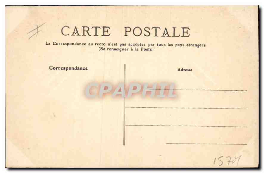CPA Vichy L'Hopital Civil — Rückseite