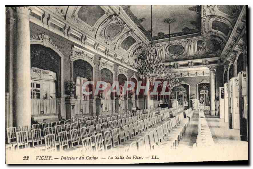 Vichy — Innenansicht des Casinos — Die Saal der Feierlichkeiten — LL.