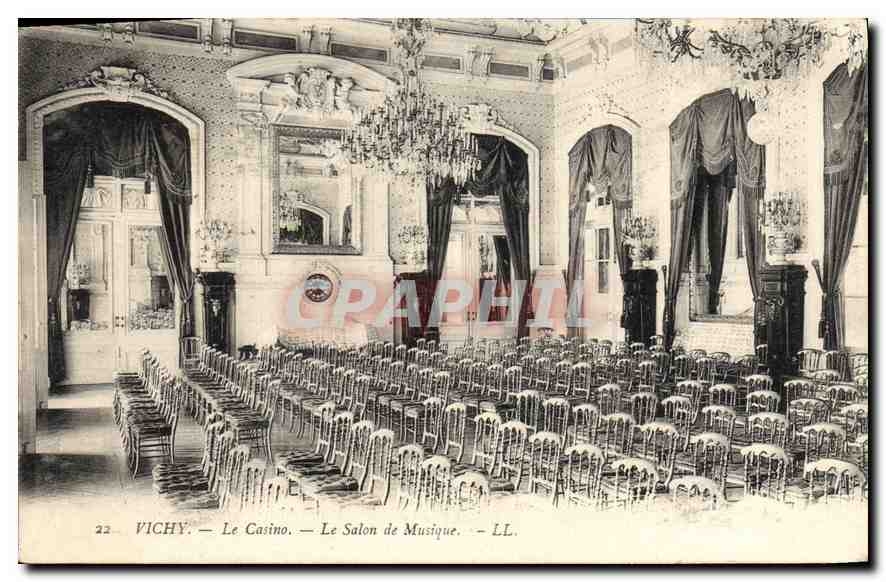 CPA Vichy Le Casino Le Salon de Musique