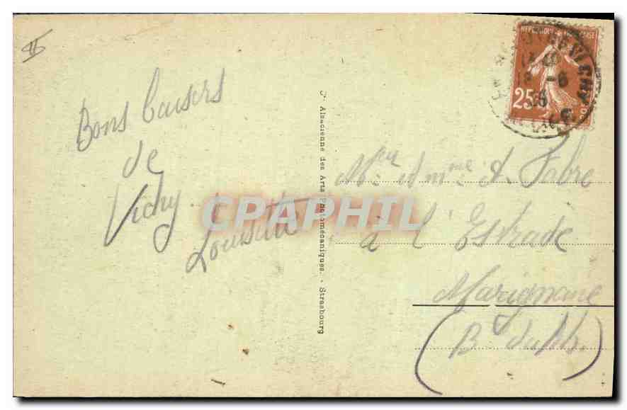 Vichy - Das Taubenschuss am Ufer der Allier — Verlag Vichy, Nr. 126 — Rückseite
