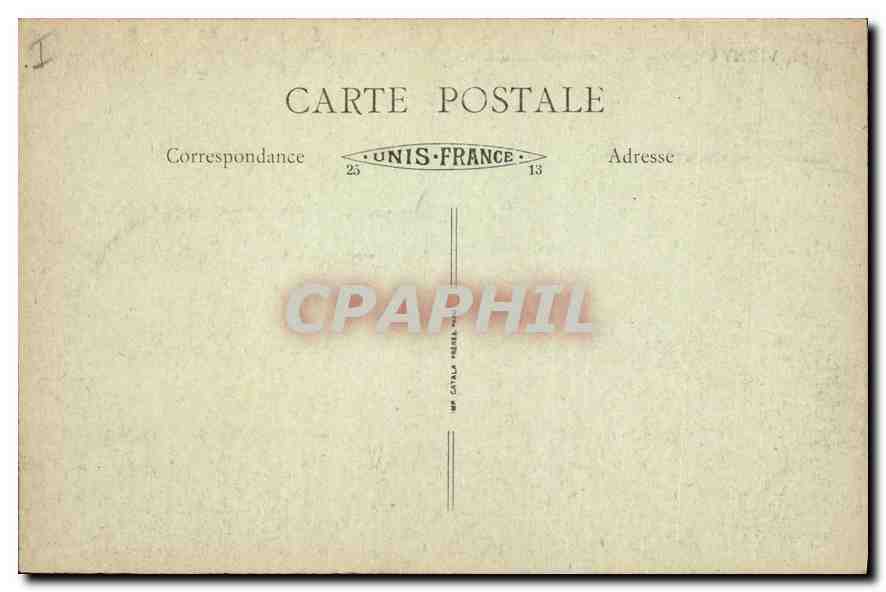CPA Vichy (Allier) La Terrasse du Casino — Rückseite