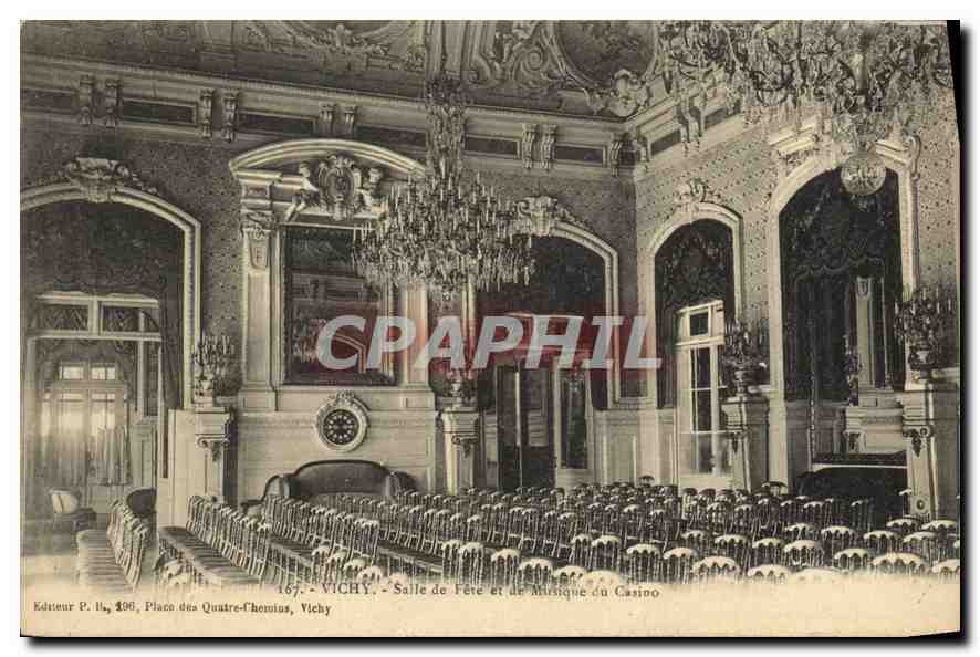 Vichy - Salle de Fête et de Musique du Casino — Éditeur P. Illy, n° 196