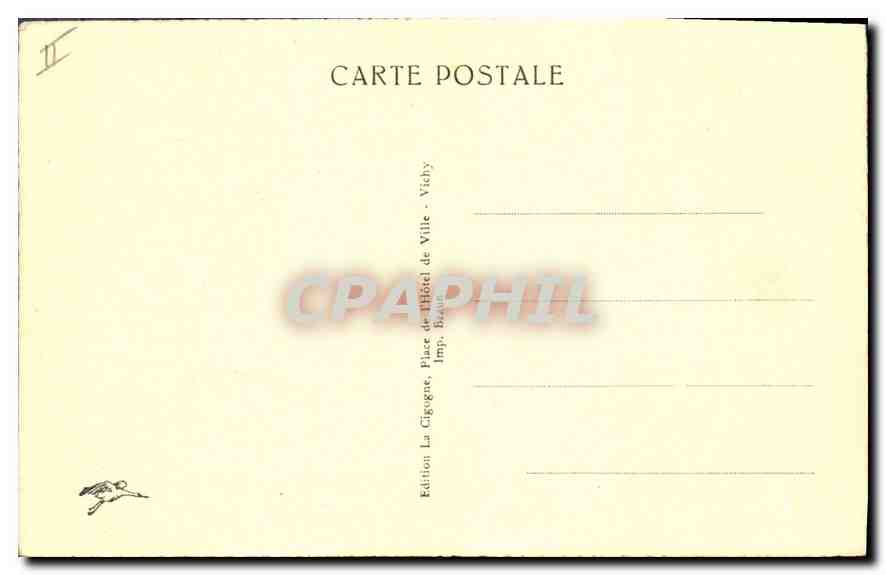 CPA Vichy La Tour de l'Horloge (XVe siecle) — Verso