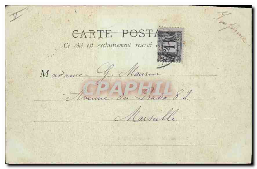 CPA Vichy Maison de Mme de Sevigne — Rückseite