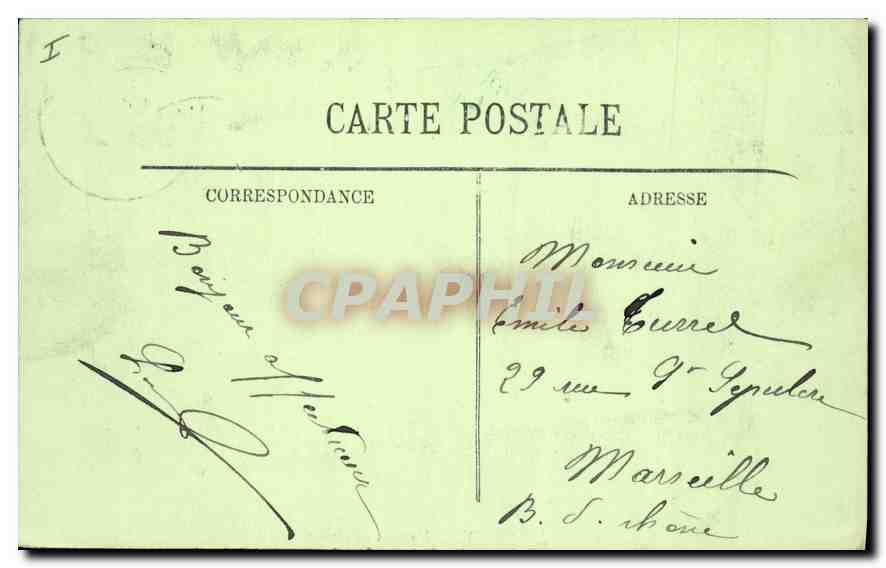 CPA Vichy Un Coin du Casino — Rückseite