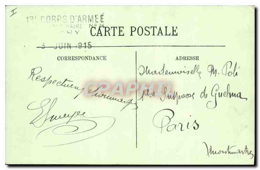 Vichy — Le Pont sur l'Allier — LL. n° 414 — Rückseite