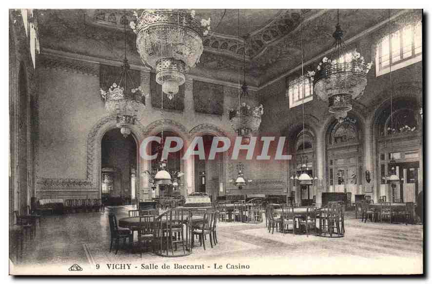 CPA Vichy Salle de Baccarat le Casino