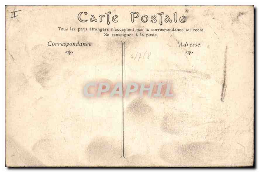 CPA Vichy Le Casino le Hall — Rückseite