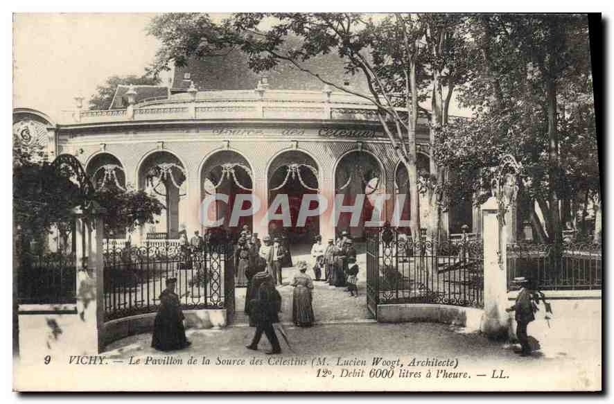 CPA Vichy Le Pavillon de la Source des Celestins (M Lucien Woogt Architecte) 12 Debit 6000 litres a 