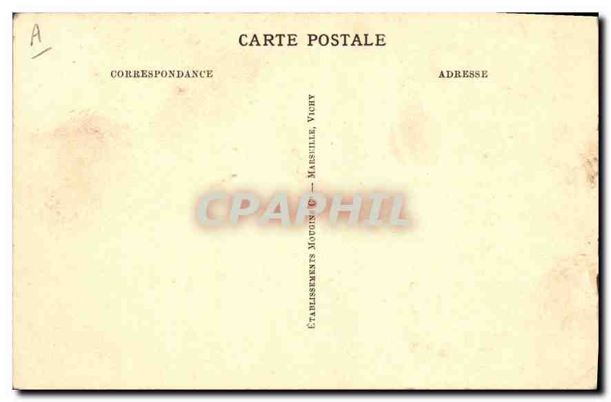 CPA Vichy Hall de la Pastillerie — Rückseite