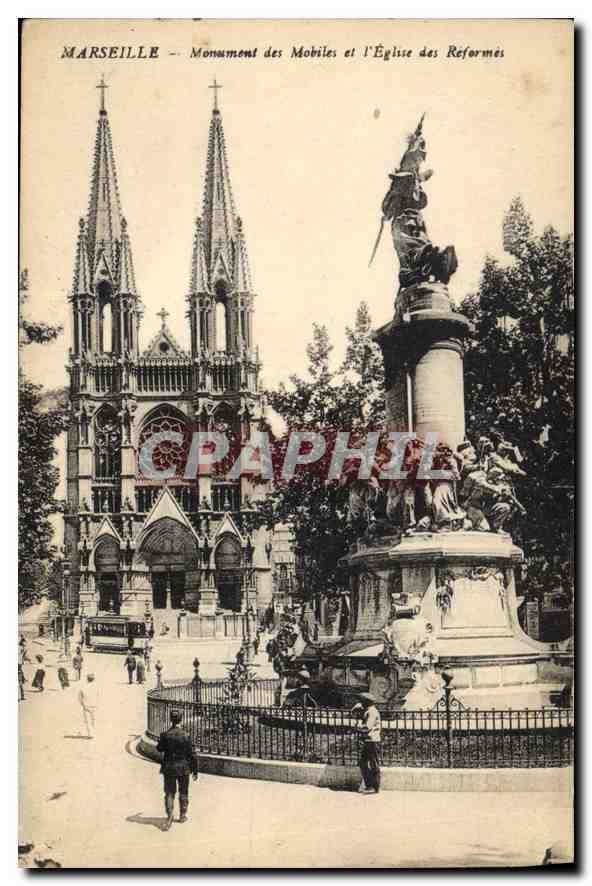 Marseille — Monument des Mobiles et l'Église des Réformés