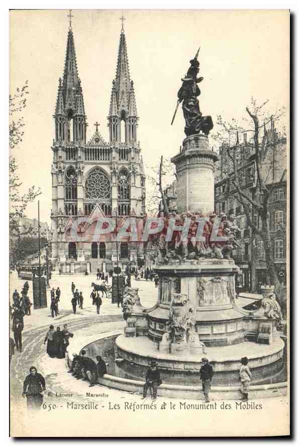 Marseille - Les Réformés & le Monument des Mobiles — E. Lacoin - n°650
