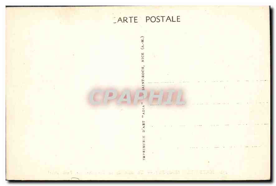 CPA Marseille (B du Rh) Un Coin de la Corniche le Petit Nice — Verso