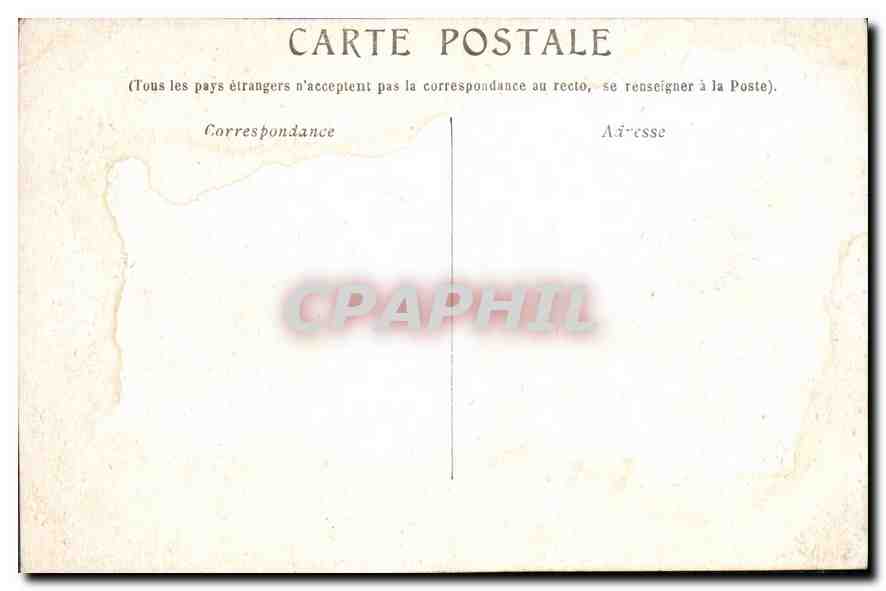 CPA Marseille La Corniche — Verso