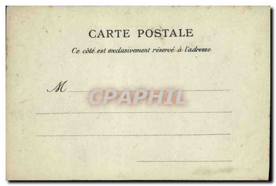 CPA Marseille Place Estrangin — Verso