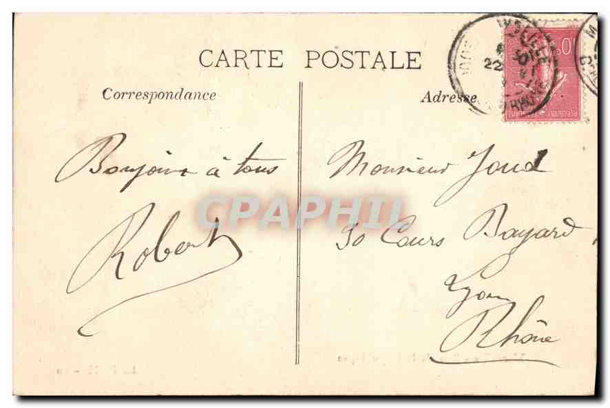 CPA Marseille Rue de la Republique — Verso