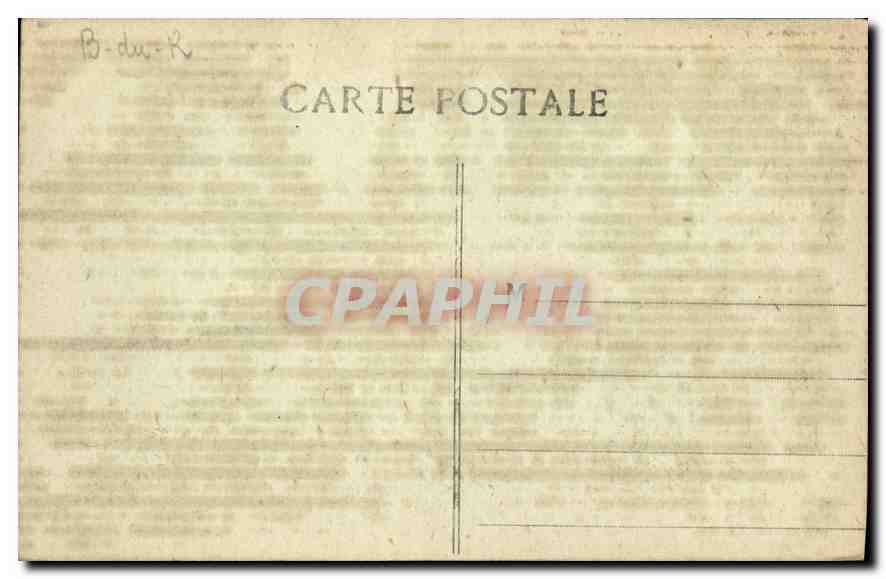 CPA Marseille La Sortie du Vieux Port — Verso