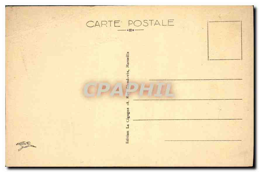 CPA Marseille Le Parc Borely — Rückseite