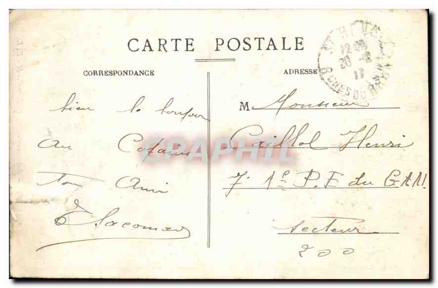 CPA Marseille Ascenseurs de N D DE la Garde — Rückseite