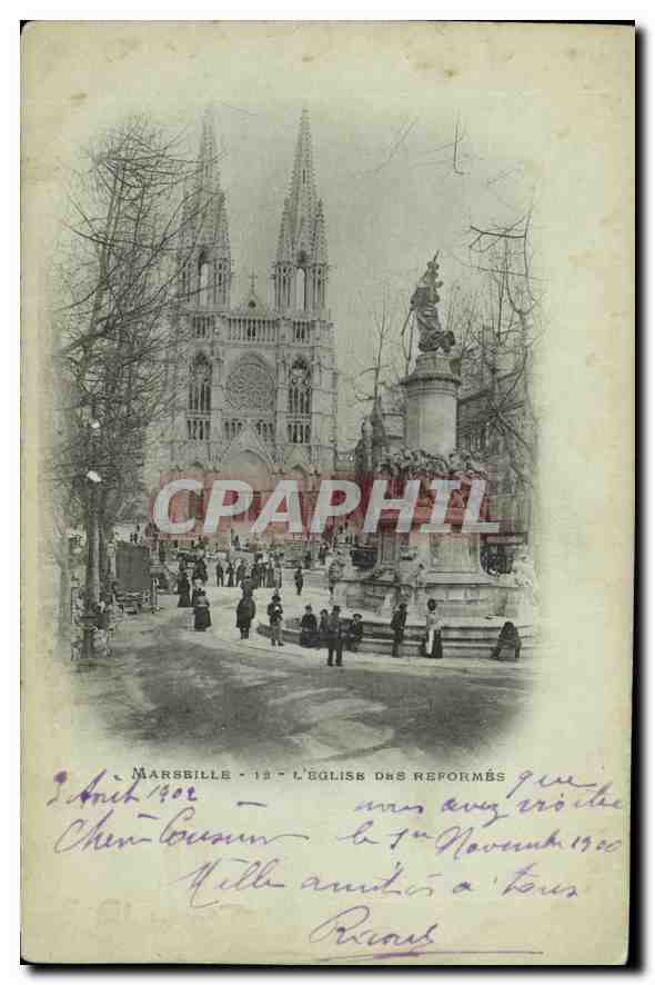 CPA Marseille L'Eglise de Reformes