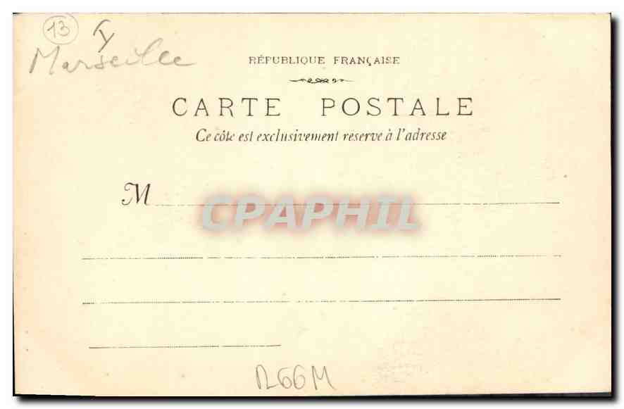 CPA Marseille L'Eglise Saint Vincent de Paul (Les Reformes) — Verso