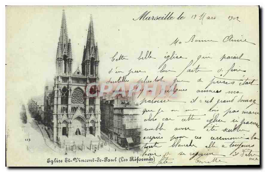 Église Saint-Vincent-de-Paul (Les Réformées) — Marseille — PH.A. n°113