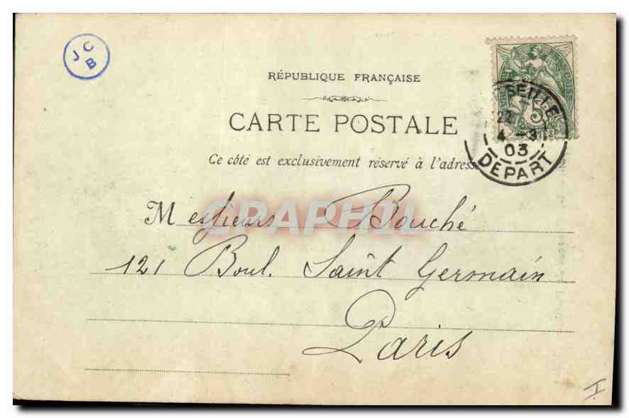 CPA Marseille L'Eglise St Vincent de Paul (Les Reformes) — Verso