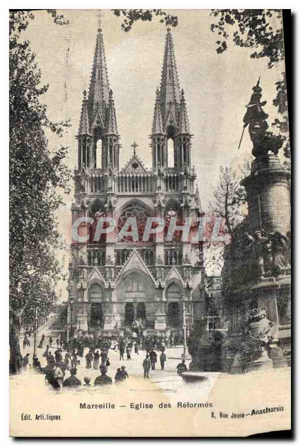 CPA Marseille Eglise des Reformes
