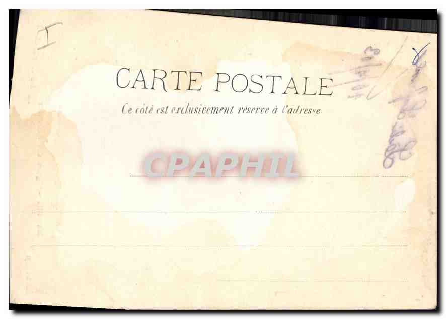 CPA Marseille Eglise des Reformes — Verso